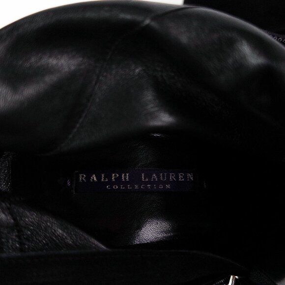 Ralph Lauren Collection Purple Label Tall Suede Heeled Boots - Picture 11 of 12
